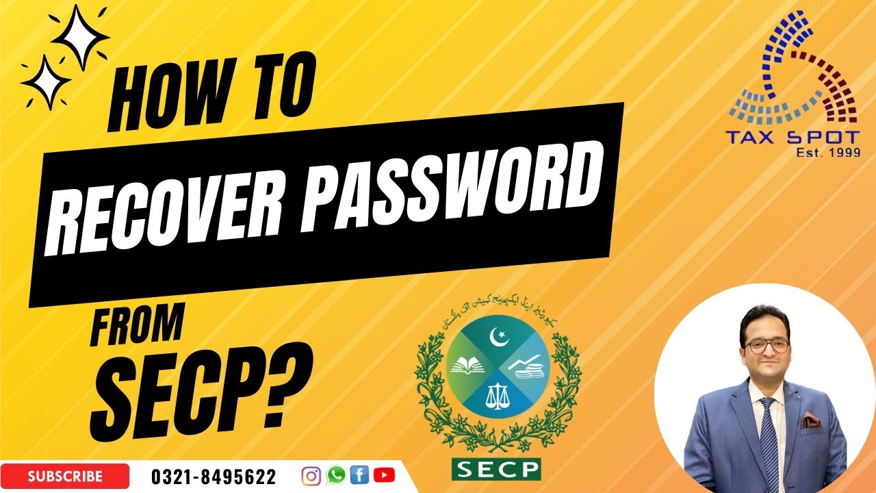 How to Recover Password From SECP for registration of Company Pvt Limited under Companies Act, 2017?