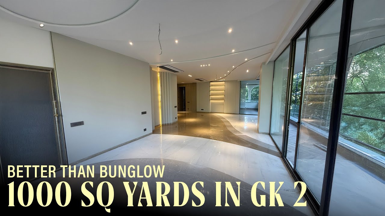 Signature 1000 Sq Yds Floor in South Delhi | 7 Star Interiors | Triplex & Terrace Available 