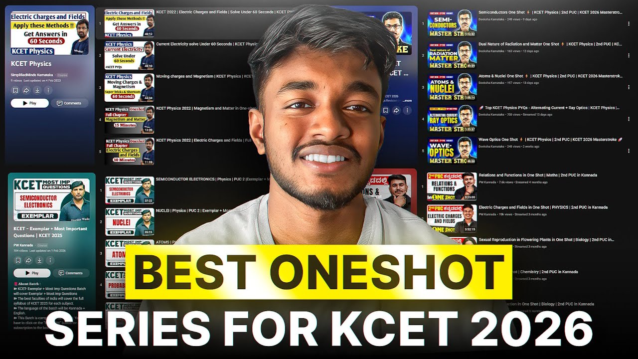 Best Oneshot Series For Kcet 2026 #kcet2026 #kect #kcetsyllabus