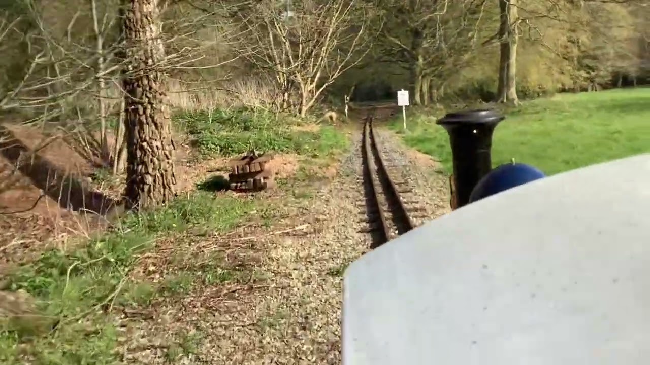 Weston park railway drivers eye view