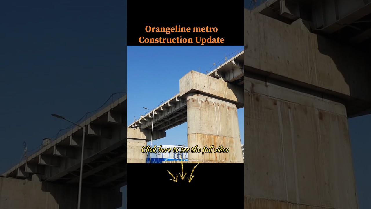Orangeline Metro Construction Update. Viaduct over Jatragachi Flyover Connected.