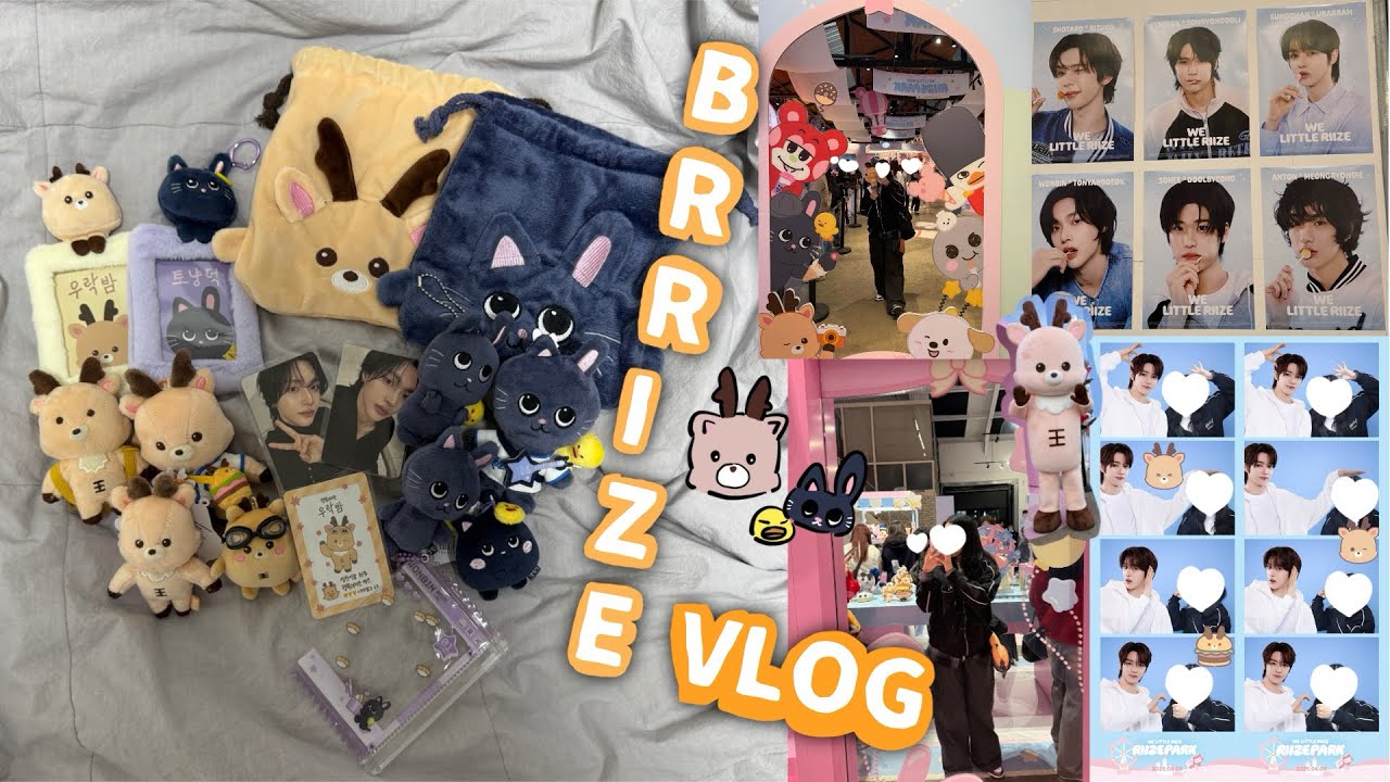 [브리즈 브이로그] WE LITTLE RIIZE POPUP | MD 구매와 리뷰 | 라이즈 파크 | 우락밤 자만추하다. | 우락밤 토냥덕 1차 비교 | 롱다리 키링