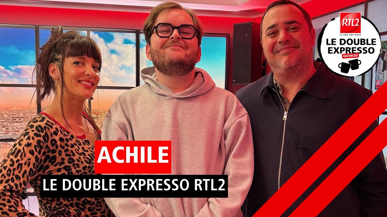 Achile en interview et en live dans Le Double Expresso RTL2