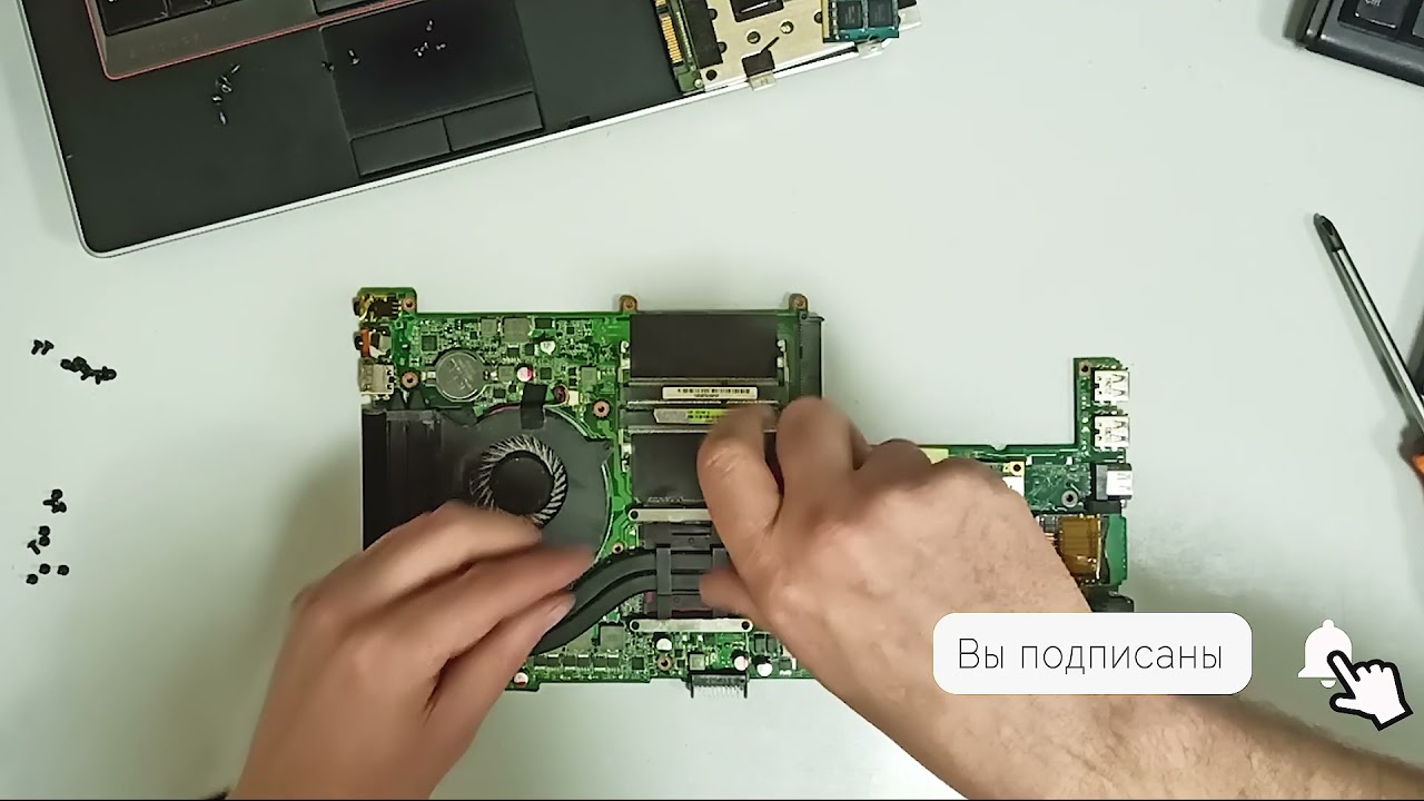 Разборка и чистка Asus U31S/ Disassembling and cleaning a laptop