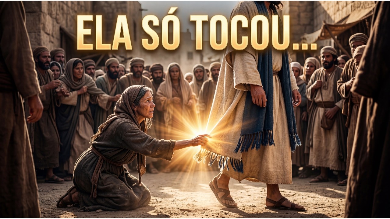 ELA SÓ TOCOU NAS VESTES DE JESUS E O MILAGRE ACONTECEU | Marcos 5:25