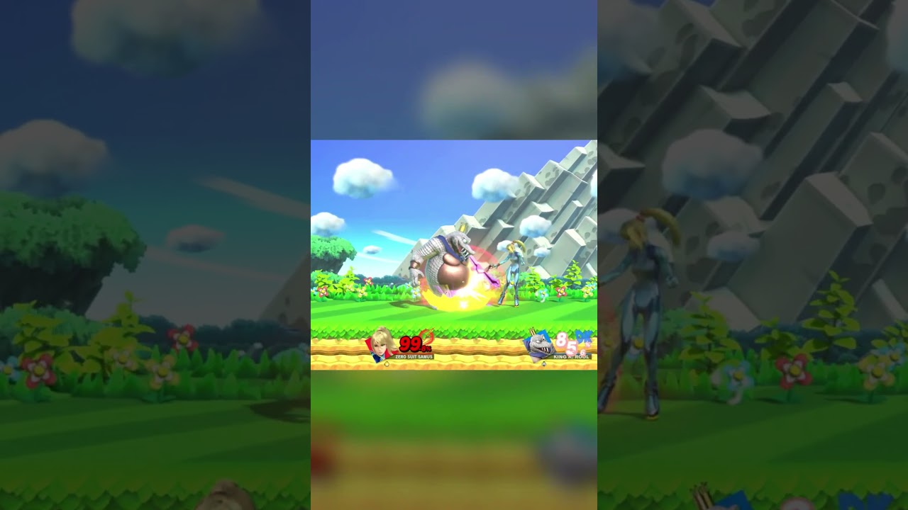 double tether cancel finisher🔥 #ssbu #zss #smashultimate #gaming #zerosuitsamus