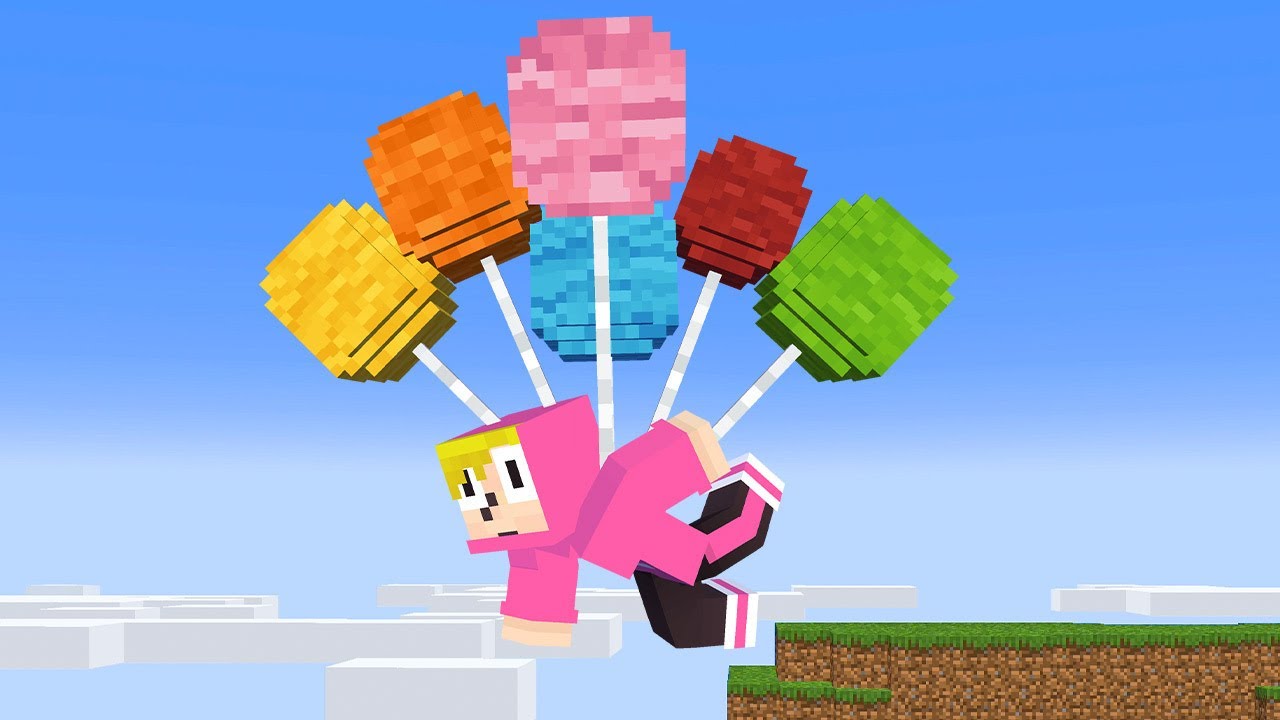 風船で空を飛ぶマインクラフト【マイクラ】