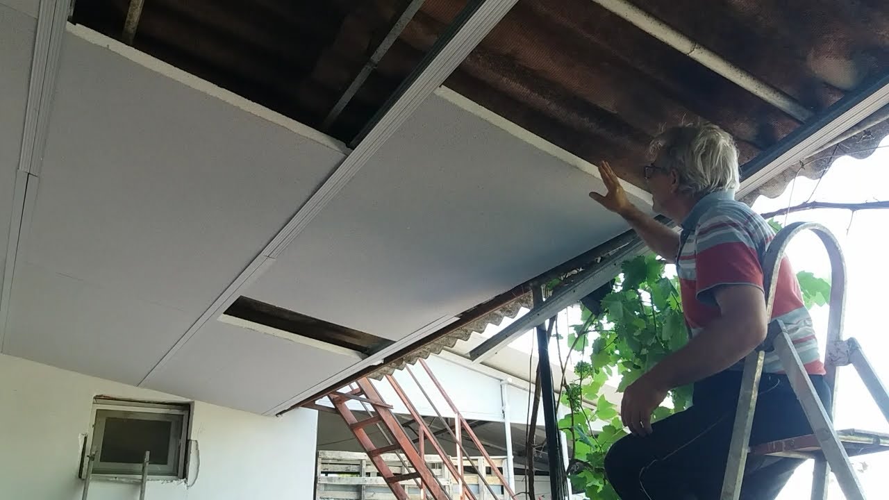 Μόνωση ψευδοροφή με φελιζολ Styrofoam insulation