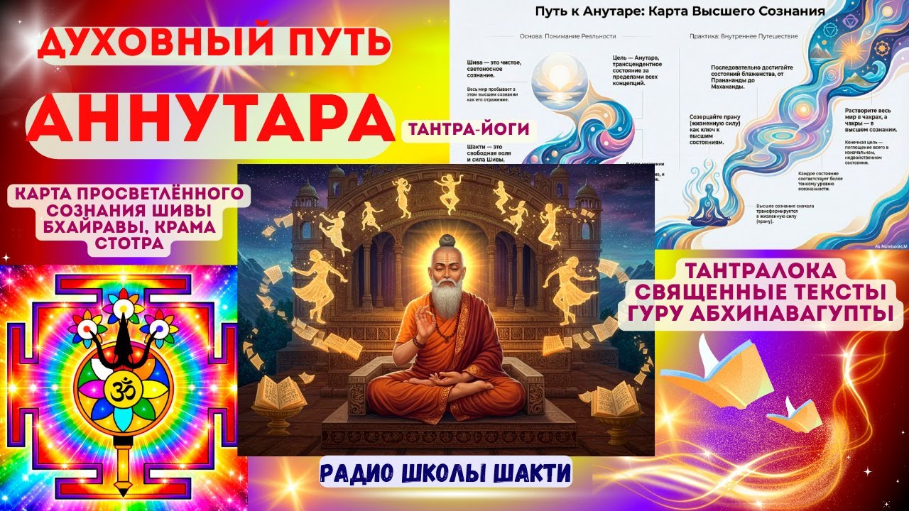 Духовный путь Аннутара Тантра-Йоги карта просветлённого сознания Шивы Бхайравы, Крама Стотра