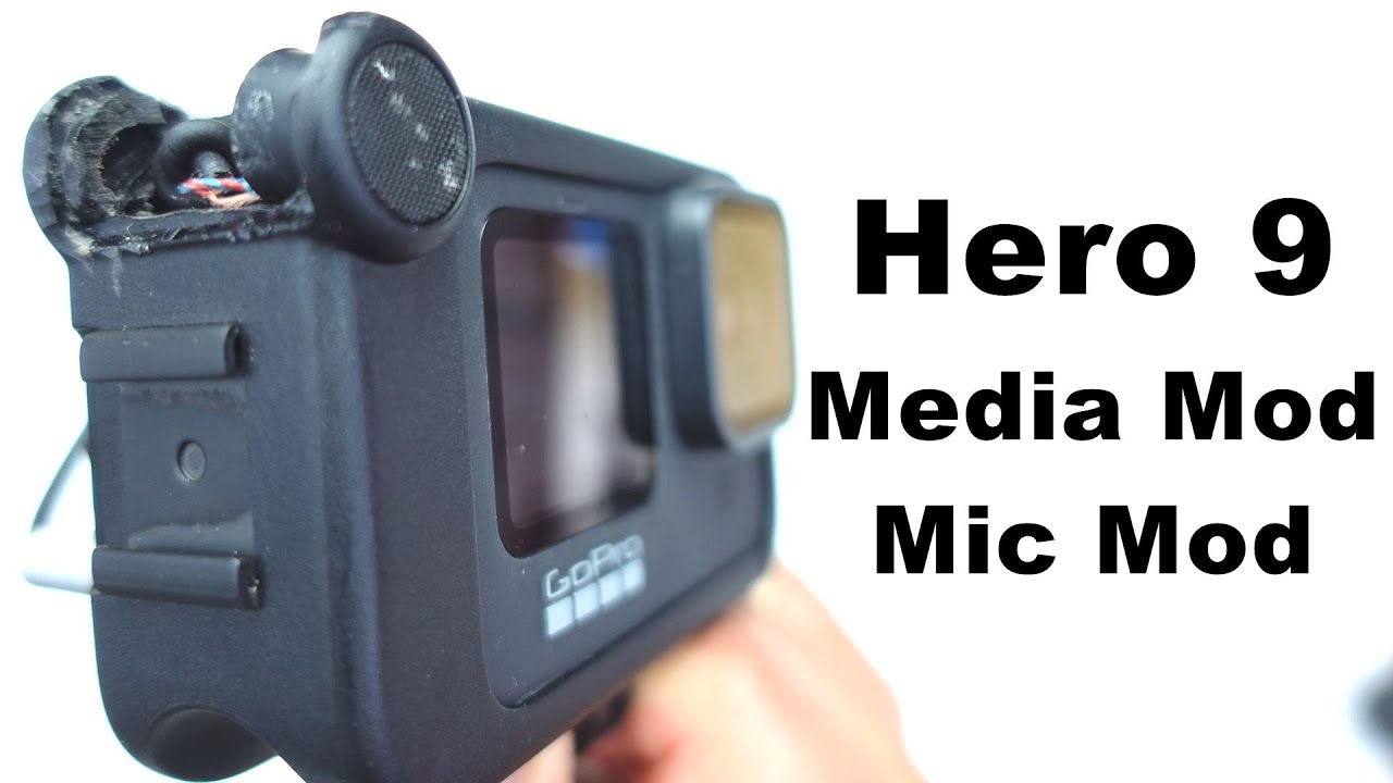 Modified GoPro Hero9 Black Media Mod - Replacing the microphone in the media mod with a Primo EM272