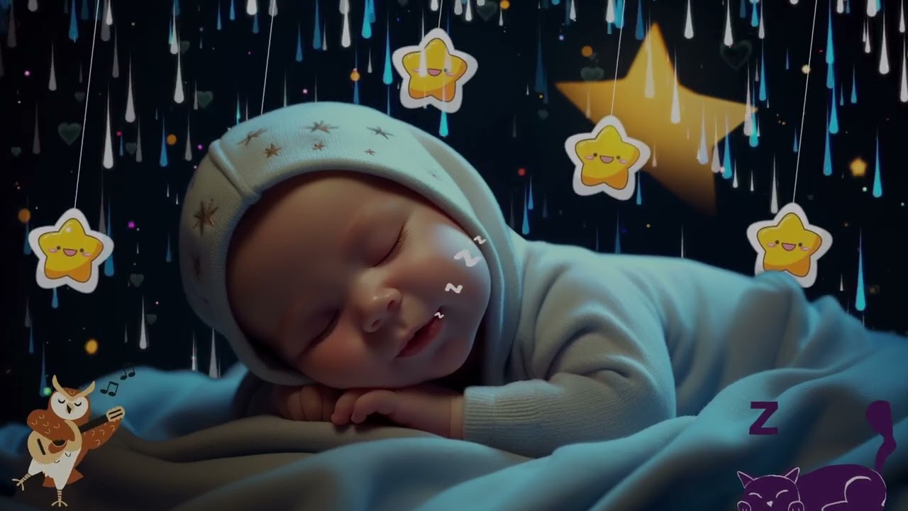 Baby Sleep in 3 Minutes 🌙 Mozart & Brahms Lullaby | Relaxing Music for Instant Deep Sleep