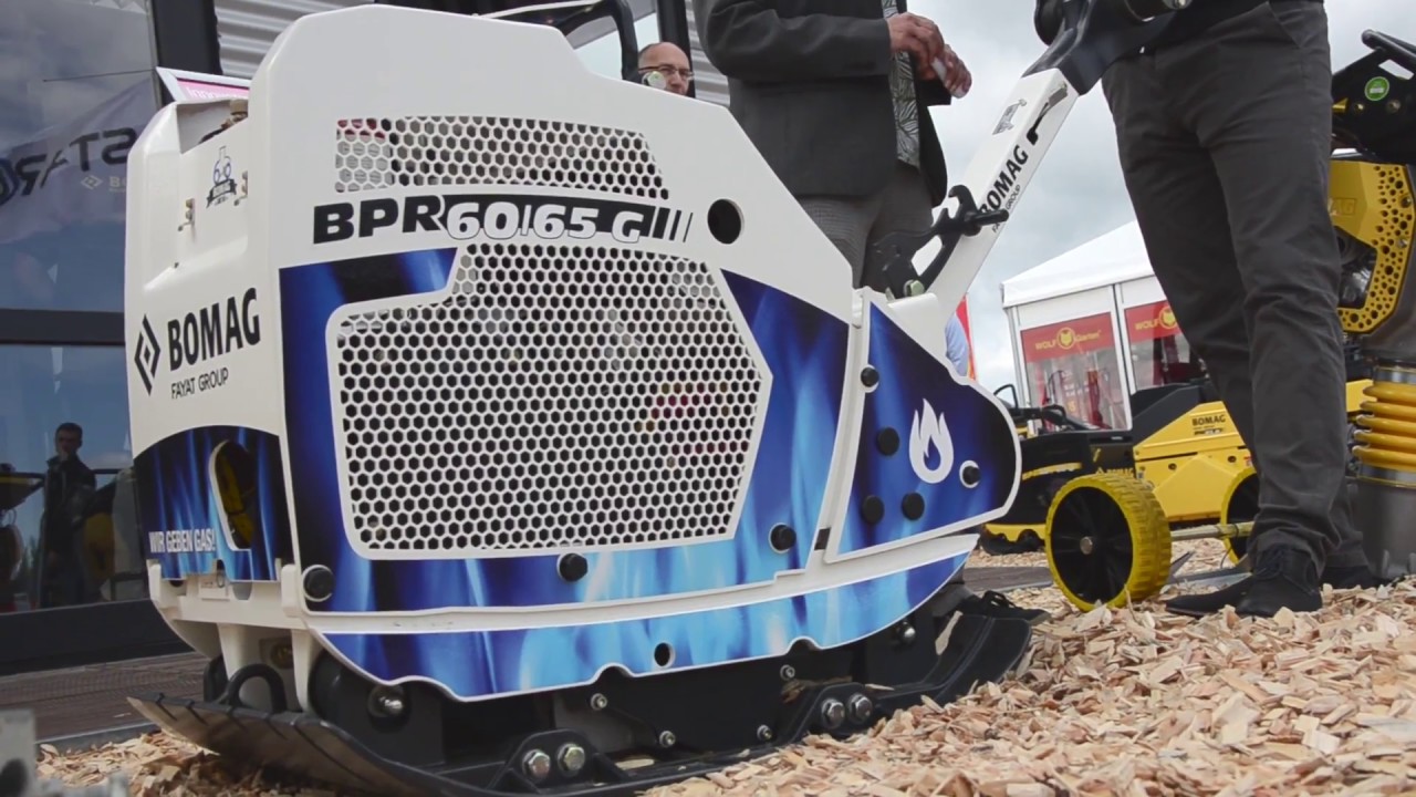 demopark 2017: Gold für Bomag’s gasbetriebene Rüttelplatte