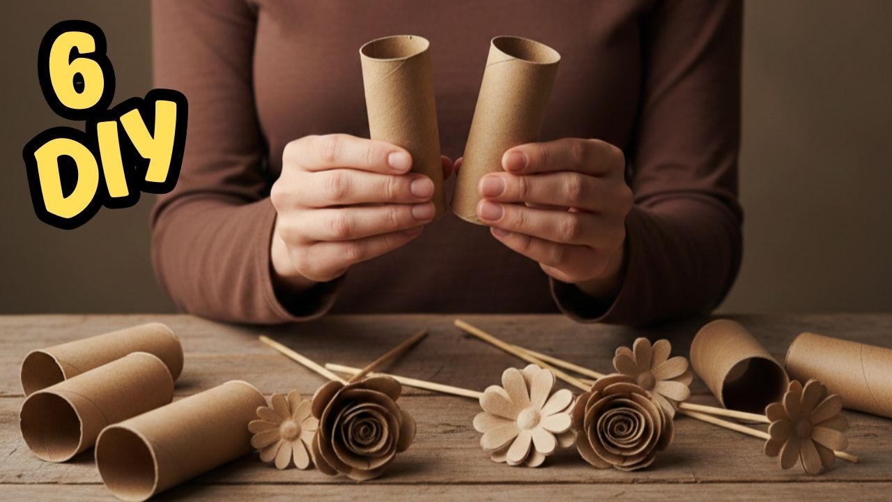 Don't Throw Away Toilet Paper Rolls Until You See This! Genius DIY Flower Idea ♻️ Eco Craft Tutorial