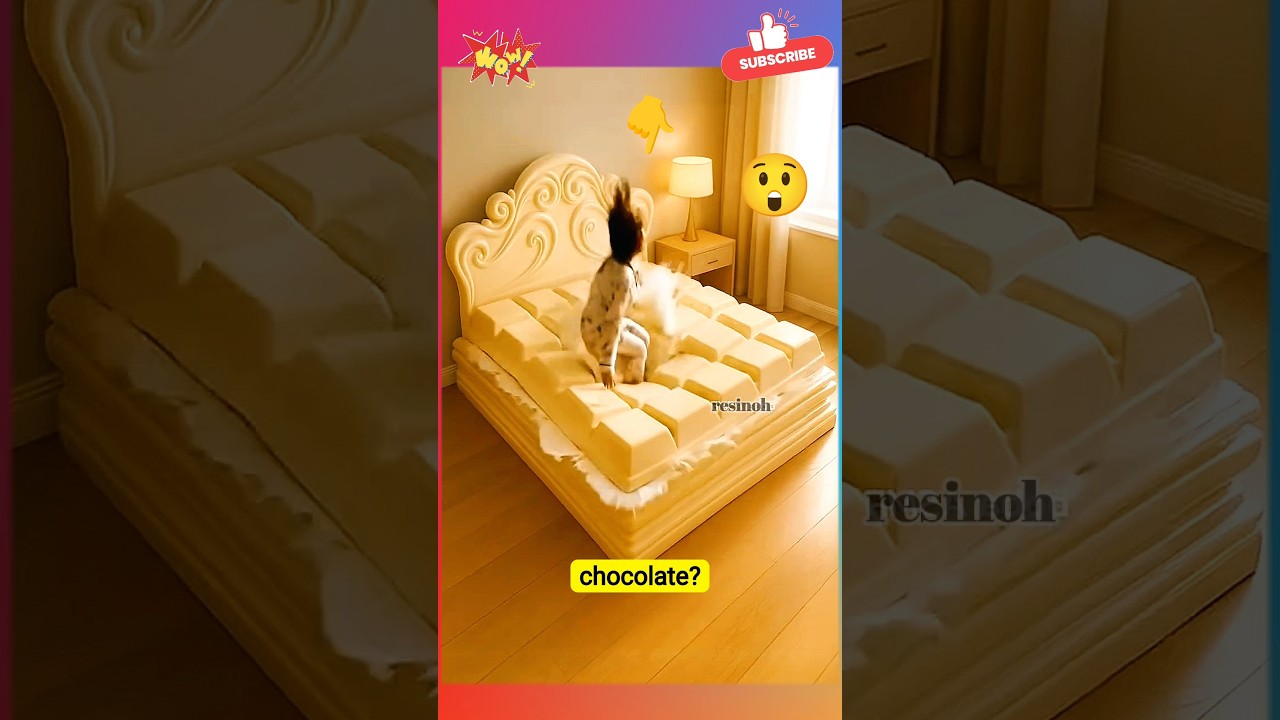 Milk Splash vs. Chocolate Cake Bed - Satisfying ASMR 🤤 