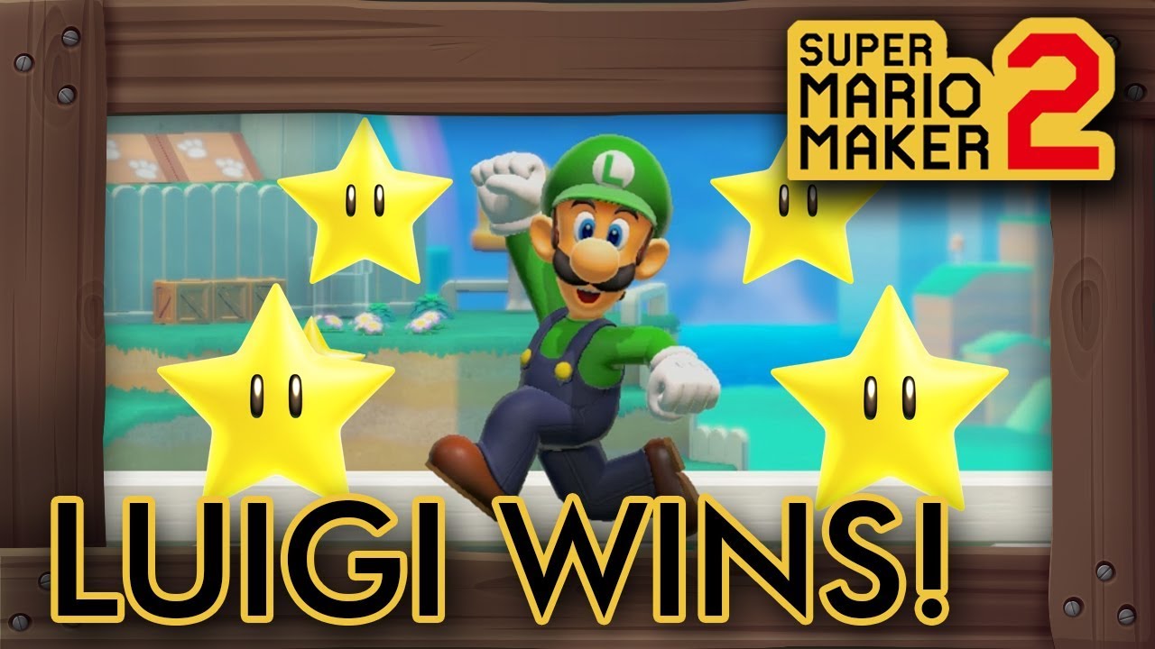 Super Mario Maker 2 - Luigi Wins by Doing Absolutely Nothing