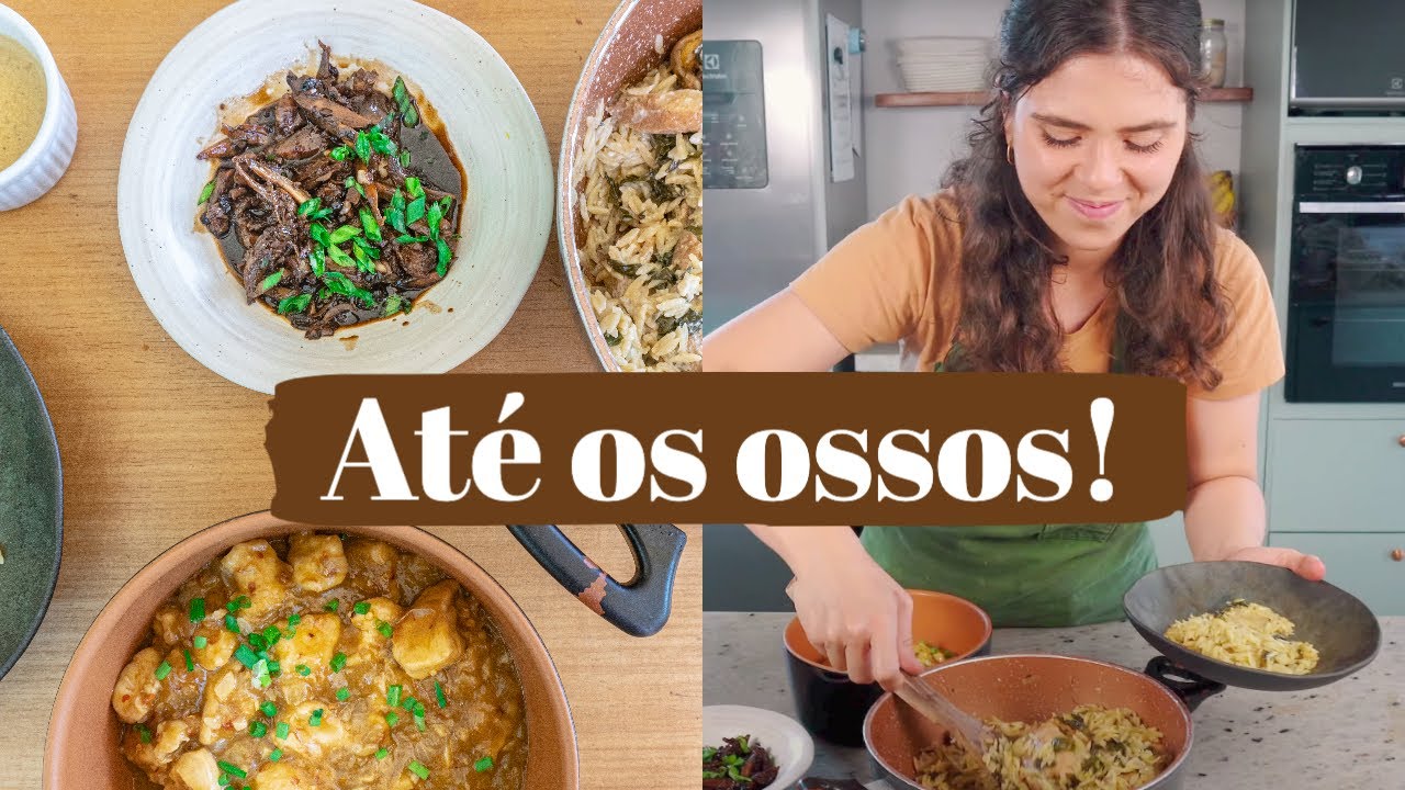 1 FRANGO = 6 RECEITAS | Usando até a gordura e os ossos | MARINA MORAIS
