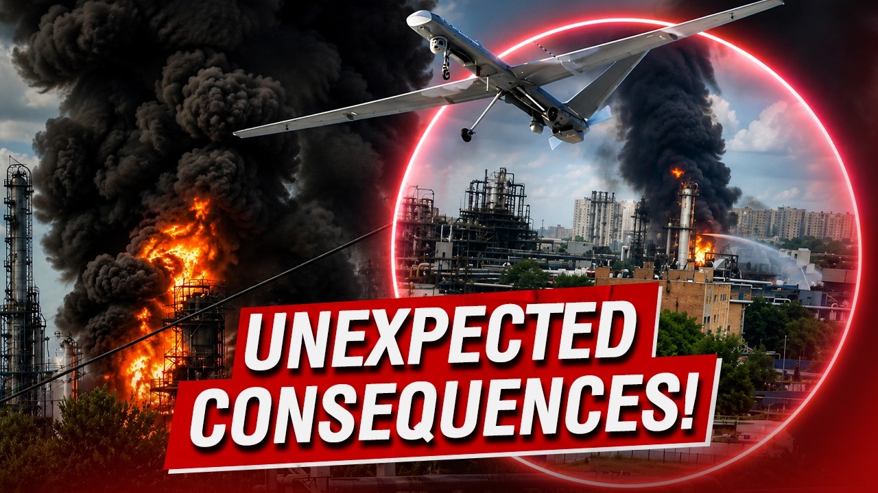 THE BIGGEST ATTACK ON MOSCOW - Drones Hit Strategic Fuel Infrastructure