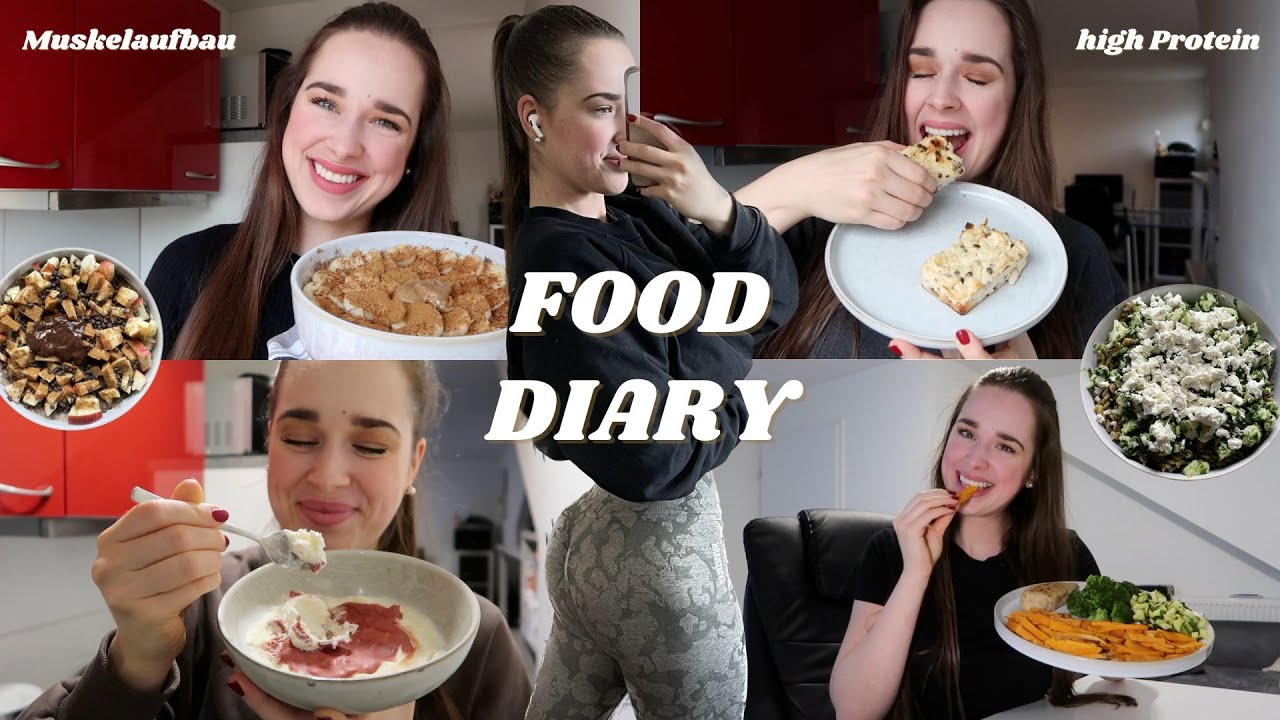 Food Diary im Muskelaufbau | schnelle und einfache HIGH PROTEIN Rezepte😍💪🏻