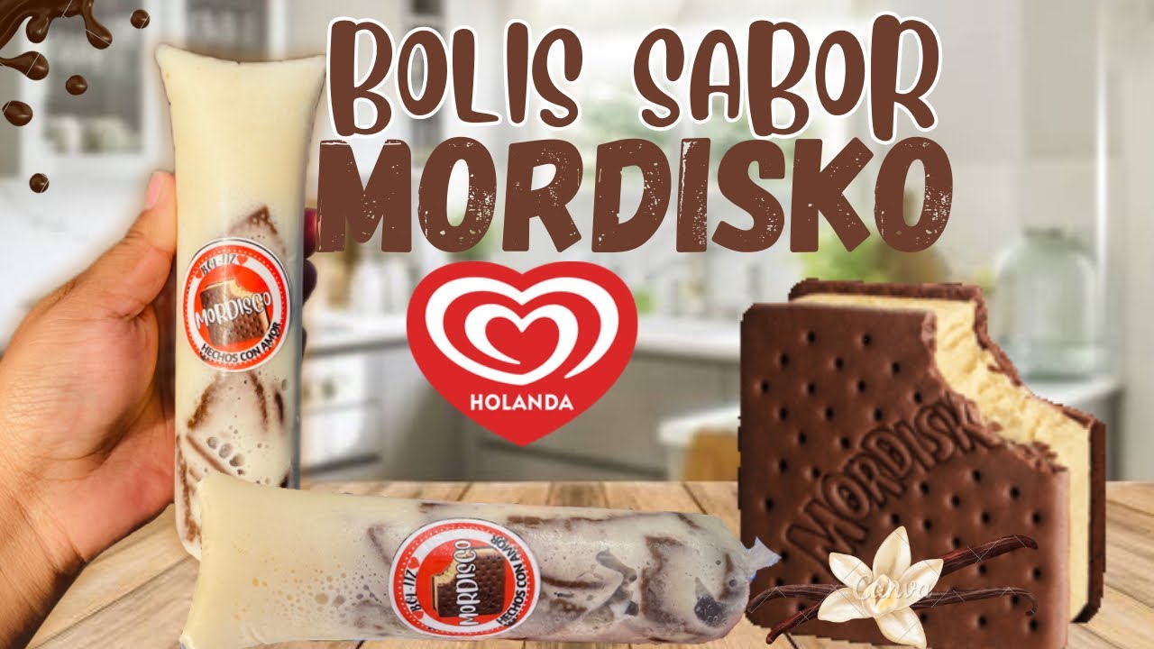 BOLIS sabor MORDISKO/RECETA PARA TU NEGOCIO 💛🤎 |vainilla y galleta de chocolate súper cremosos 🤤