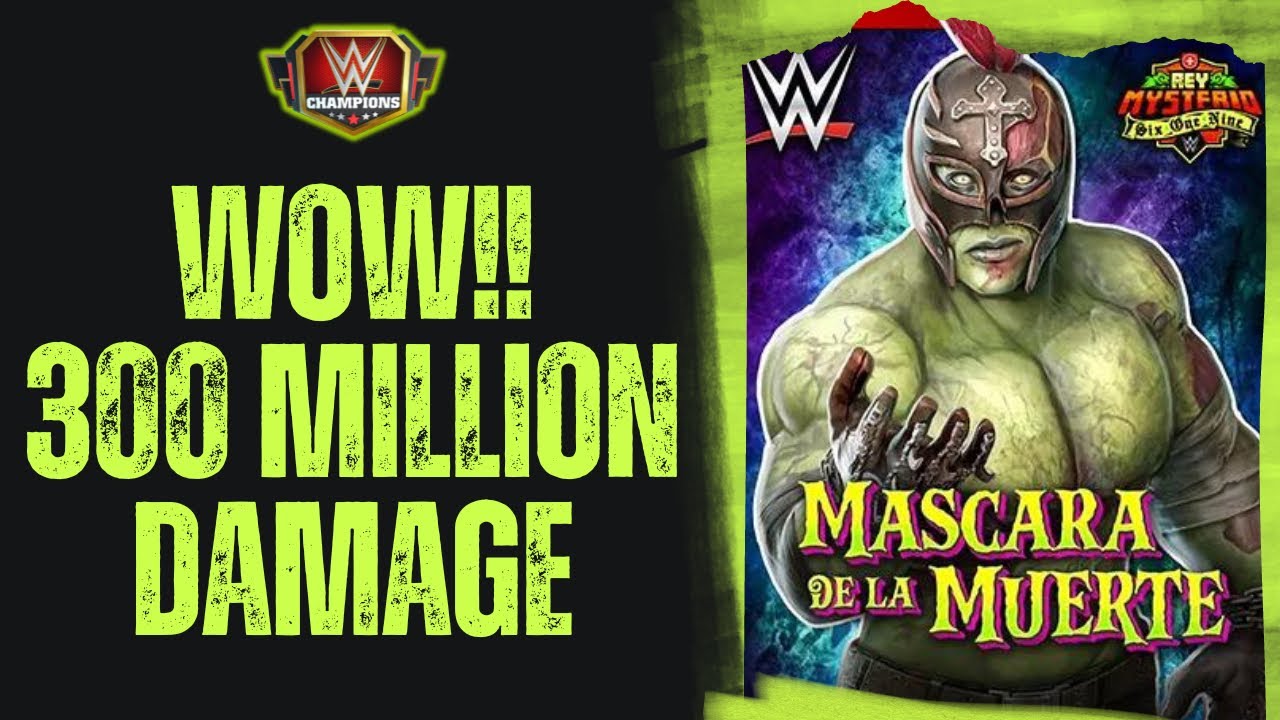Wow!!-300 Million Damage-6 Star Gold Zombie Rey Mysterio-WWE Champions