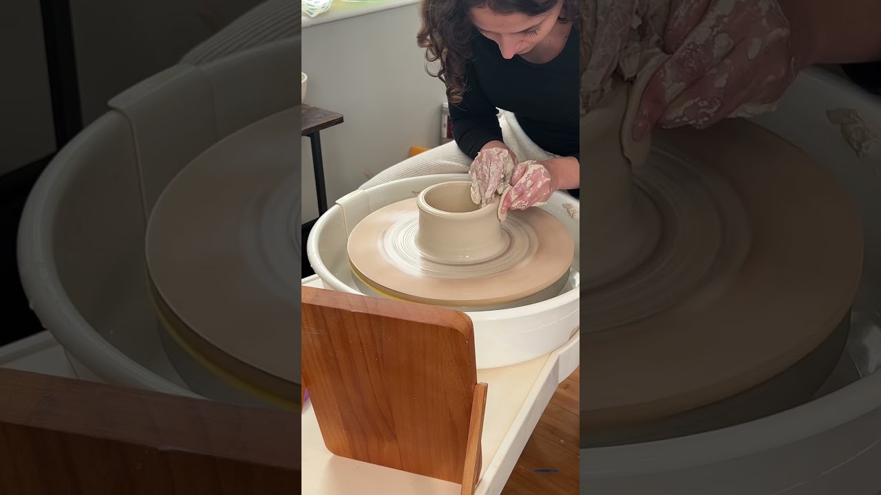 trimming and handles tomorrow! #pottery #ceramic #potterywheel