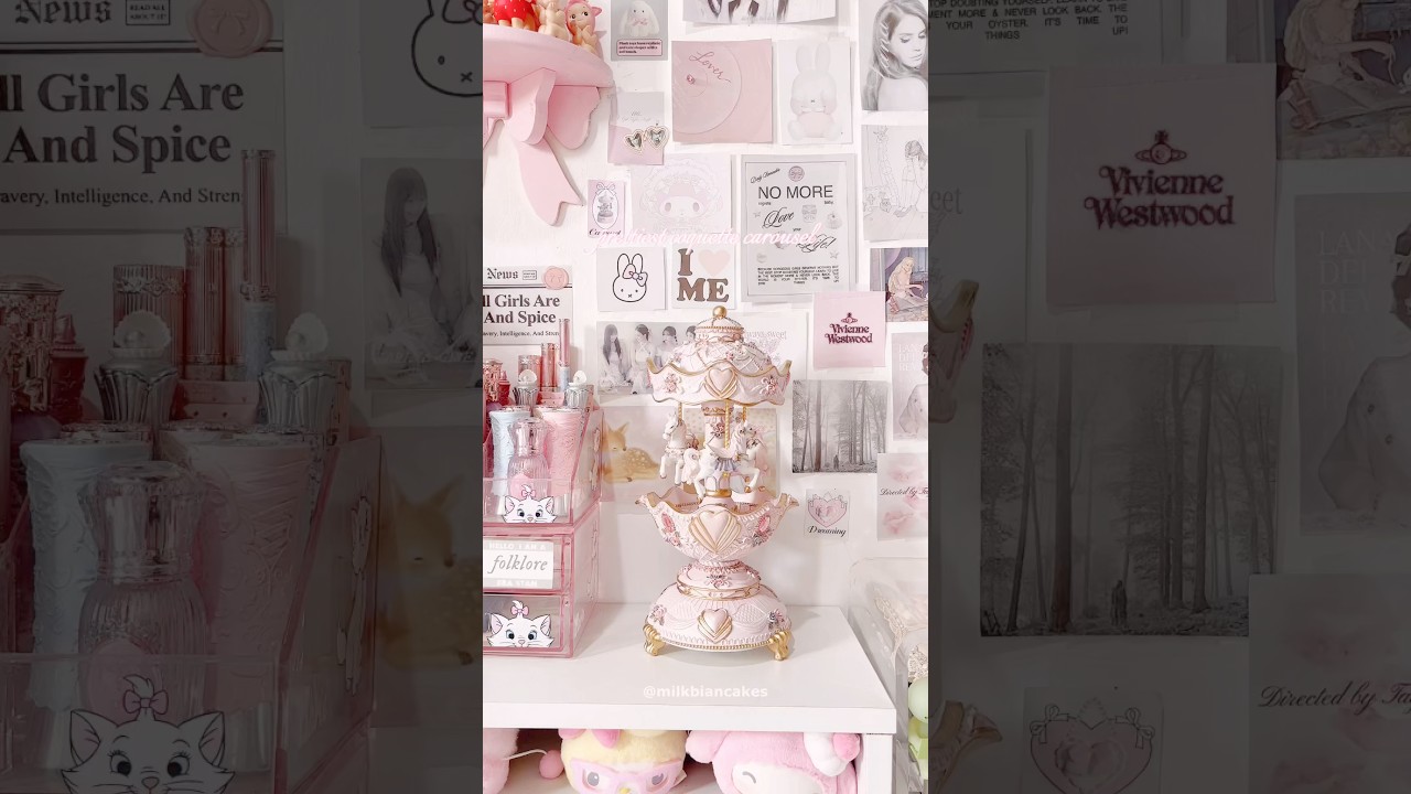 prettiest pink coquette carousel #coquette #carousel #pink #pinkaesthetic #shabbychic