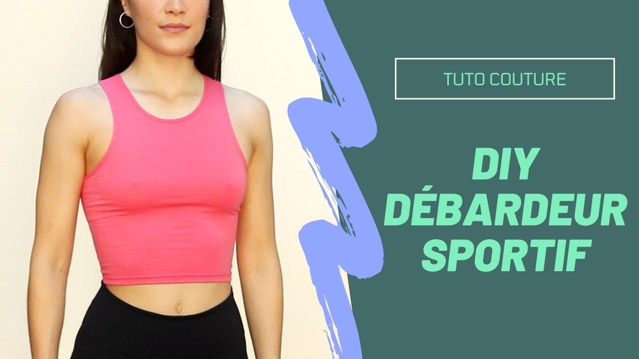 Coudre un débardeur crop top sportif | Tuto couture DIY