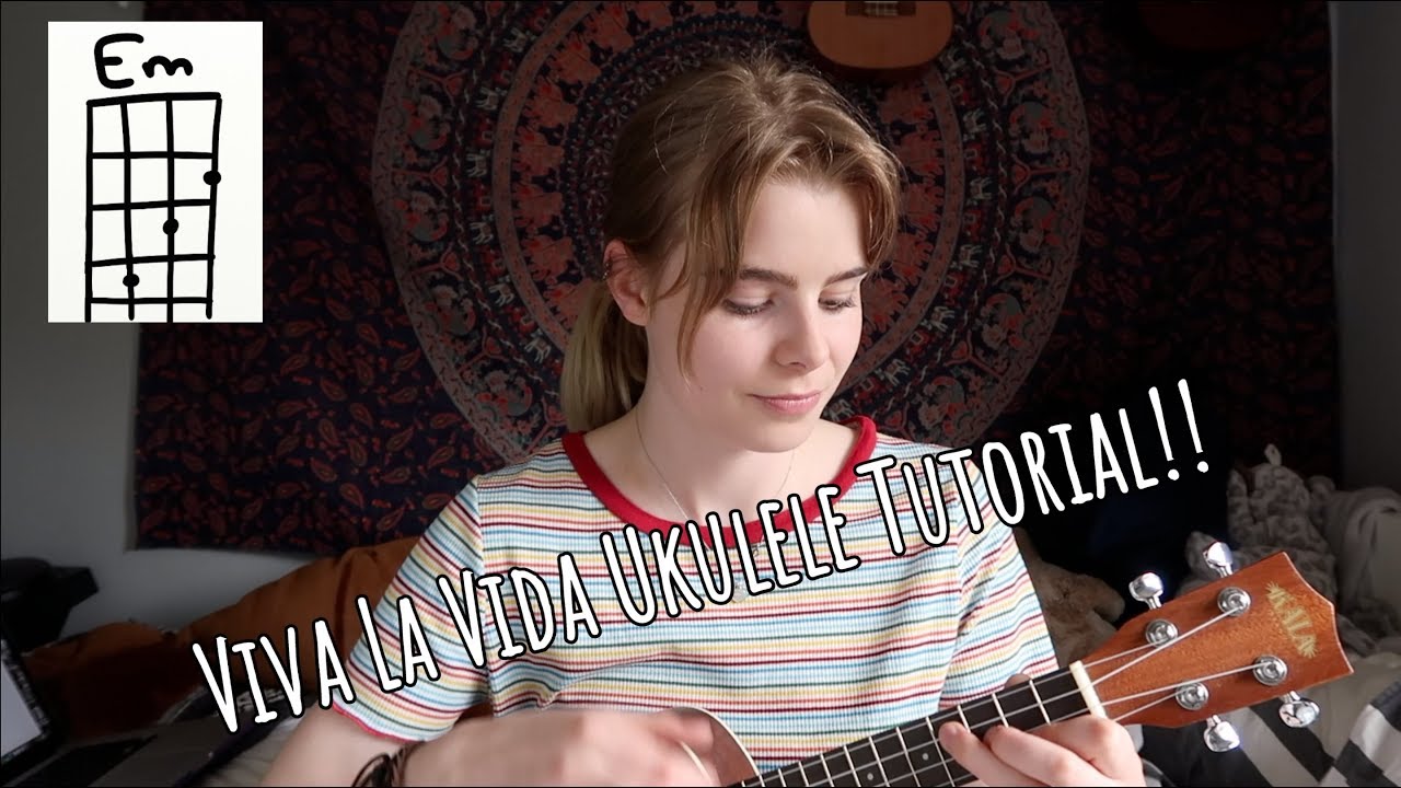 Viva La Vida Ukulele Tutorial for Beginners + Bonus Guitar Demo
