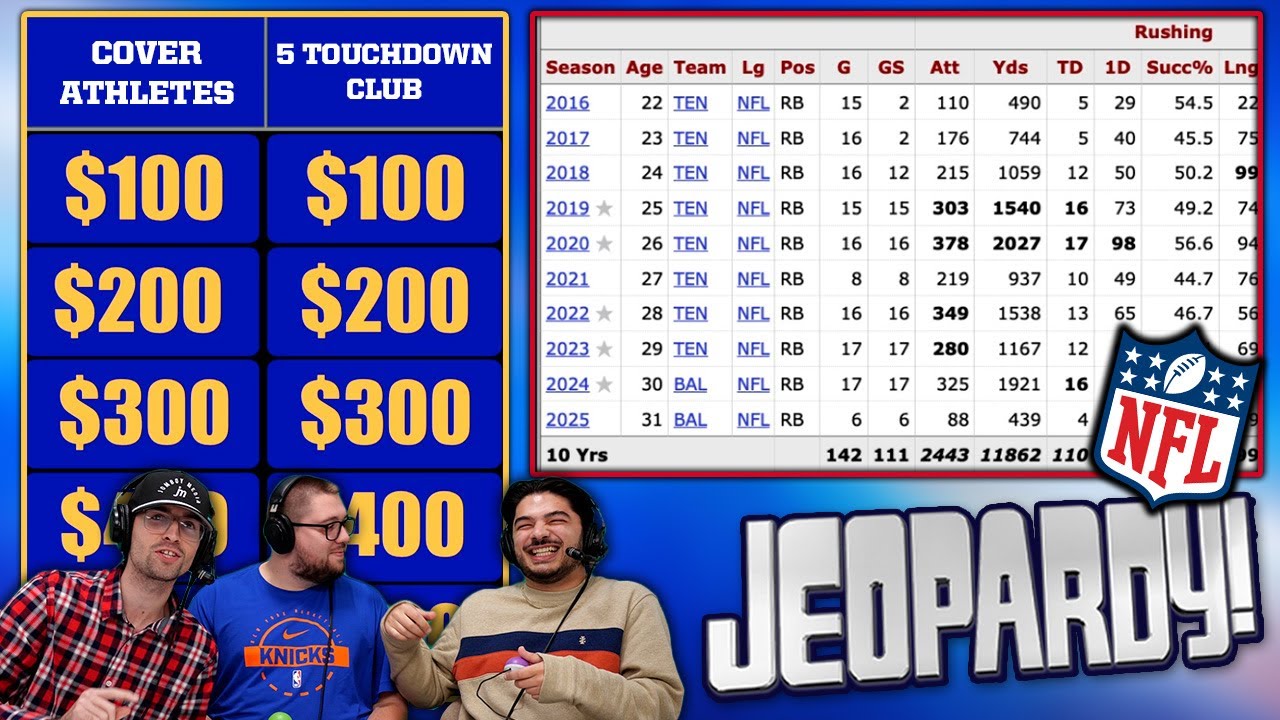 NFL Jeopardy but its Refguess! (NFL Refguess Jeopardy)