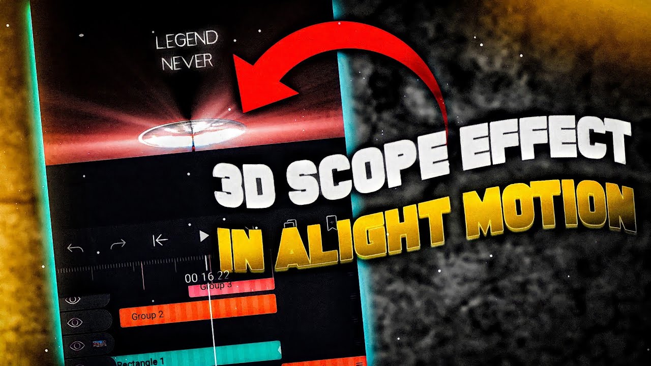How To Make 3D Scope on Alight Motion | FREE FIRE VIDEO EDITING