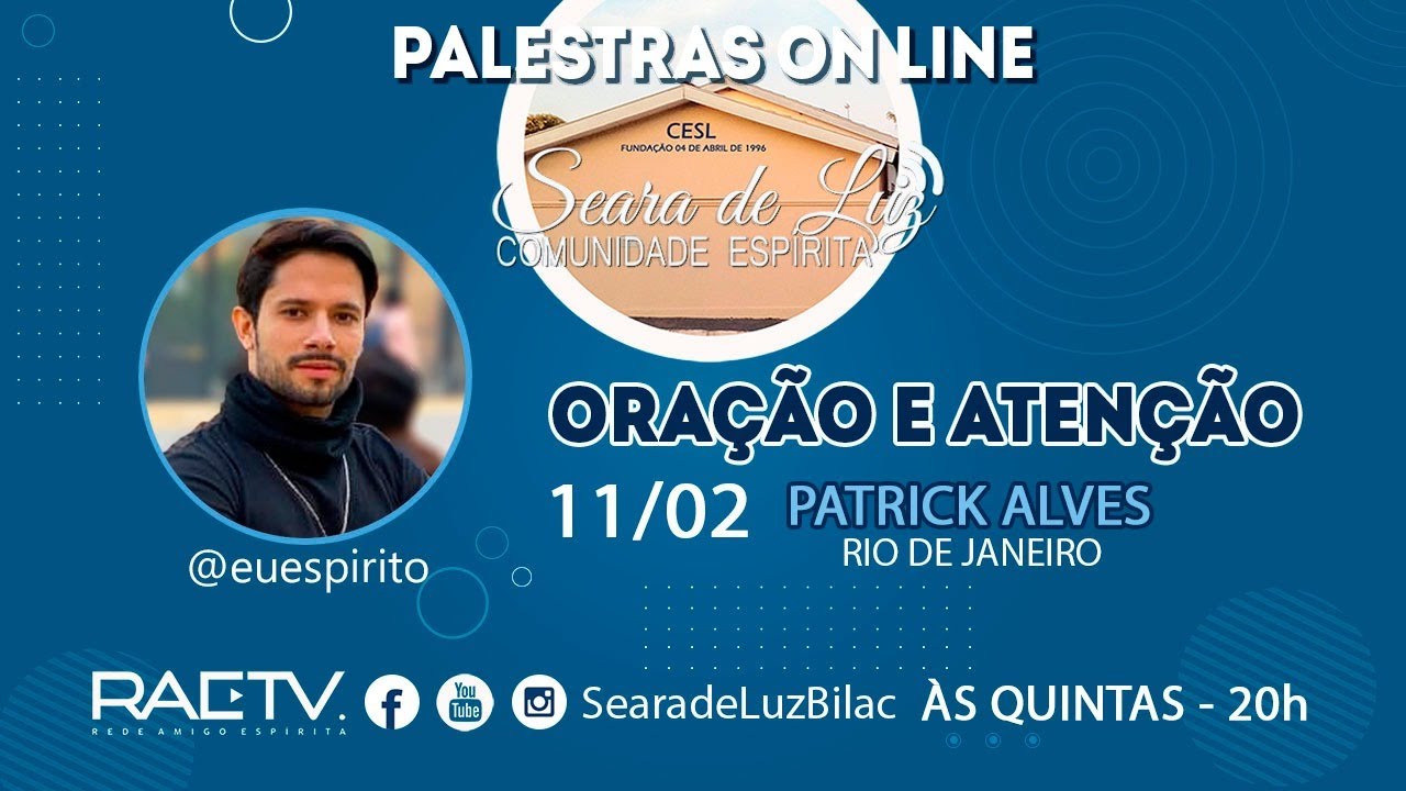 𝗢𝗥𝗔𝗖̧𝗔̃𝗢 𝗘 𝗔𝗧𝗘𝗡𝗖̧𝗔̃𝗢 - Patrick Alves