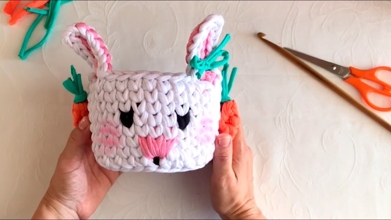 Coelho de Crochê com Fio de Malha por Pra Gente Miúda Fofo