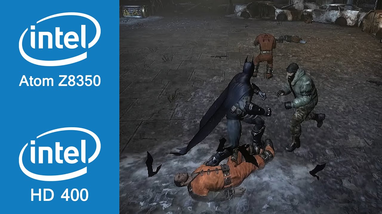 Batman Arkham City Gameplay Intel Atom Z8350 + Intel HD Graphics 400