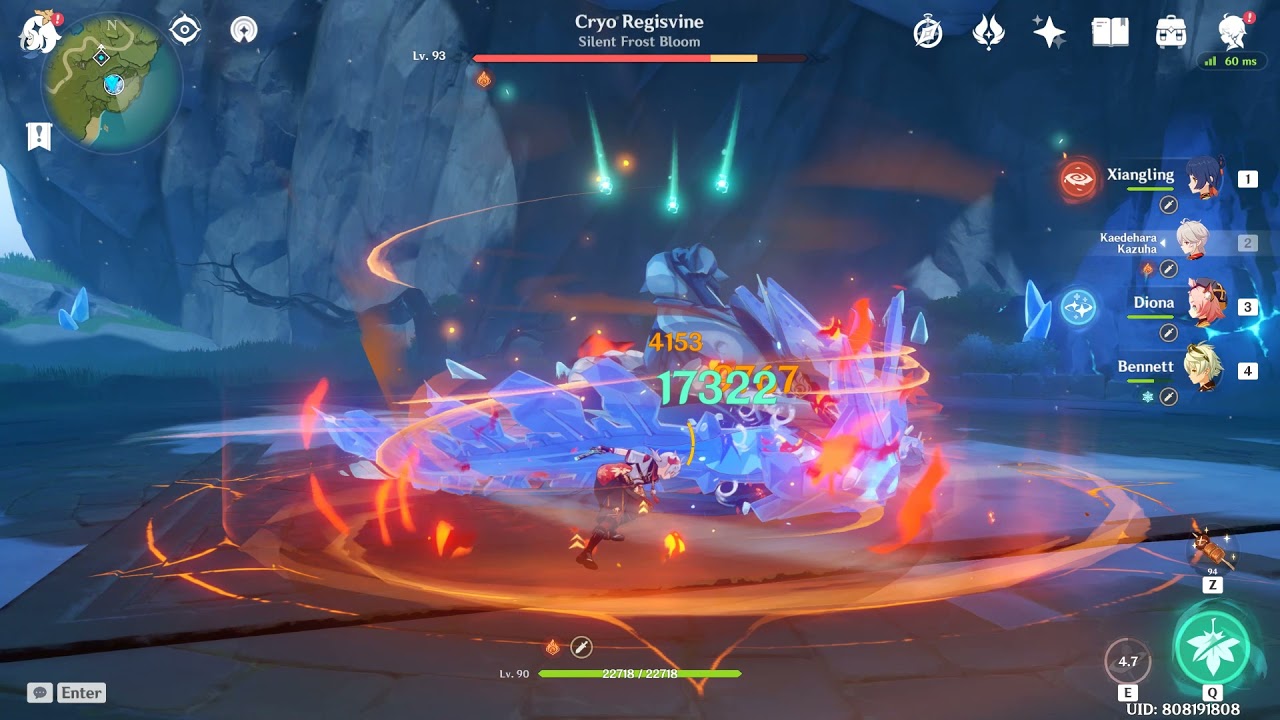 C6 Xiangling Level 80 Guoba Damage Test with Staff of Homa