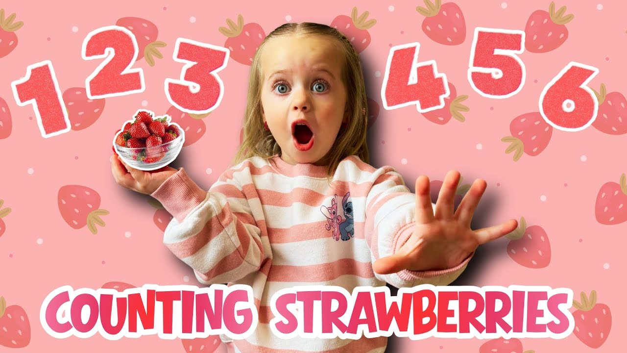 Educational Counting Video for Kids | Learn to Count with Nona and Brothers | Strawberry Games