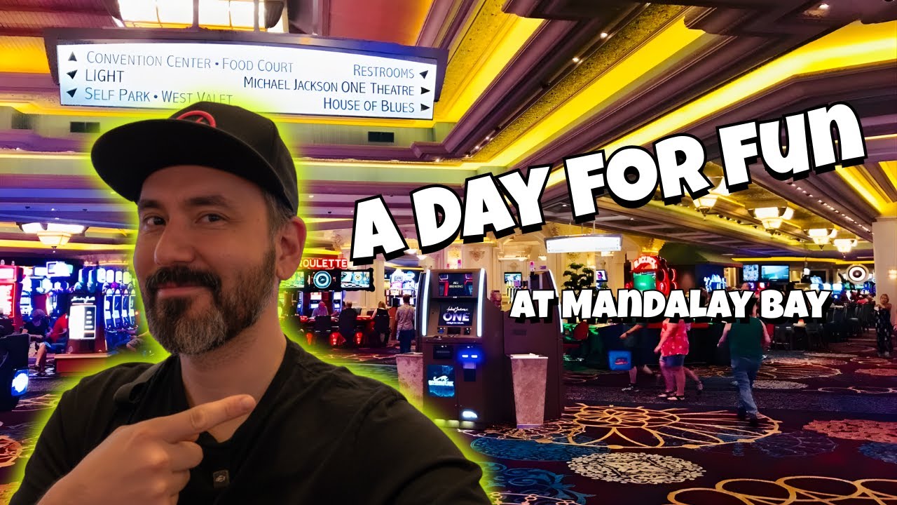 Пробую случайные игровые автоматы в Mandalay Bay!