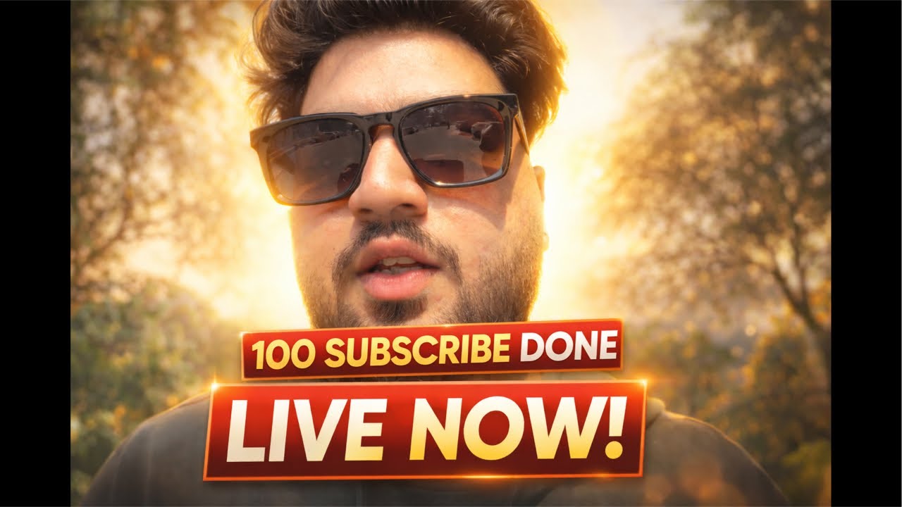 100 Subs Complete! ❤️ Thank You Everyone | Special Live