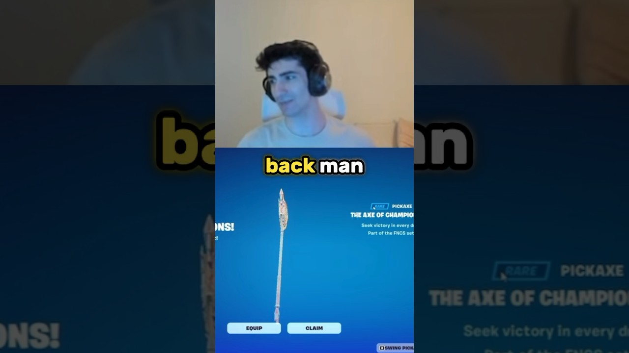 Acorn Reacting to His Fncs Pickaxe Again… 