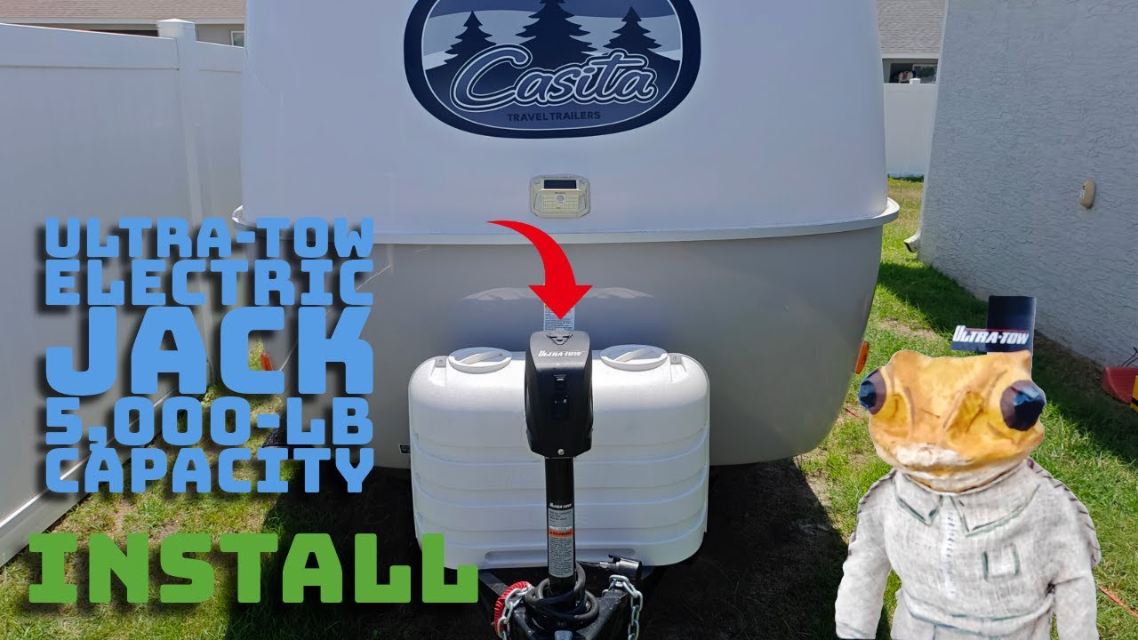 How to Install Ultra Tow 5000 Lb Electric Tongue Jack on a Casita Travel Trailer