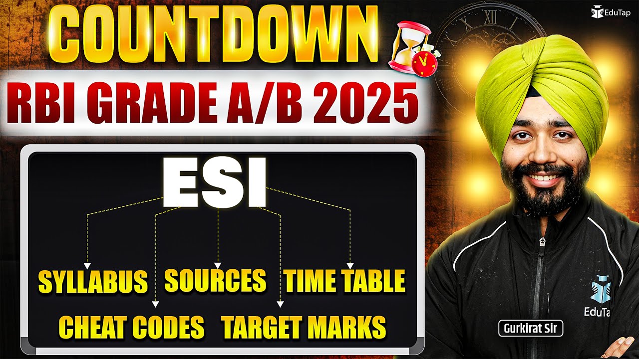 How to Prepare ESI For RBI Grade B 2025 | RBI Officer Phase 2 Exam Preparation Strategy Plan & Tips