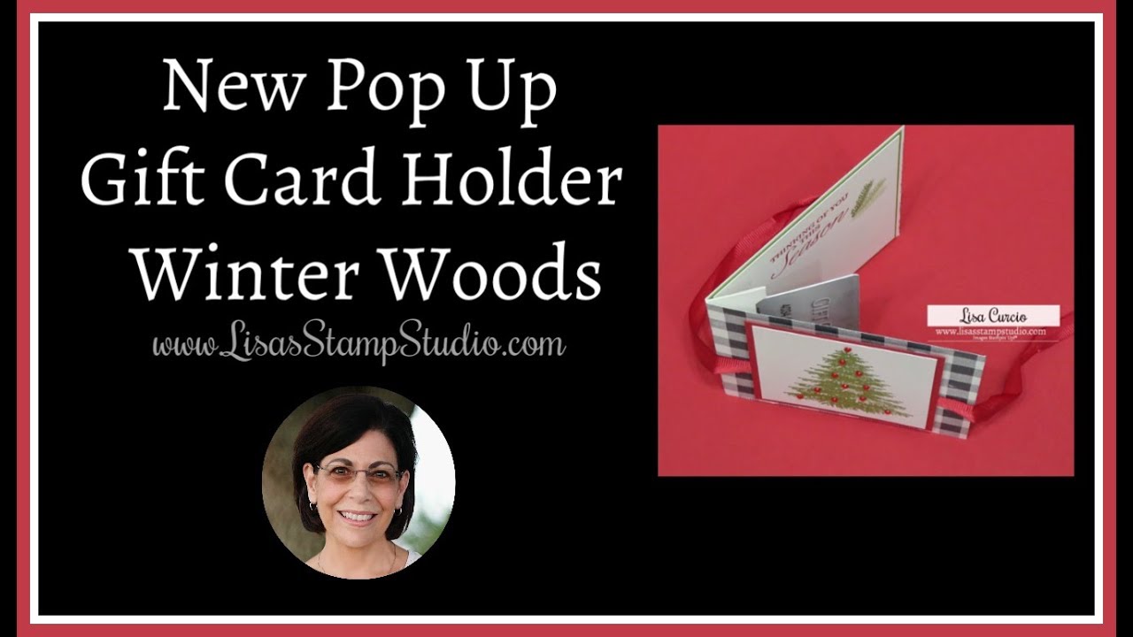 Новый держатель подарочной карты Pop Up | Winter Woods
