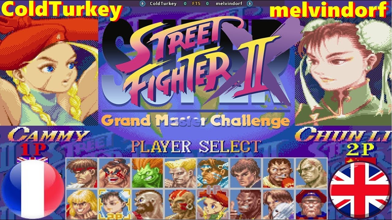 Super Street Fighter II X - grand master challenge- ColdTurkey vs melvindorf FT5