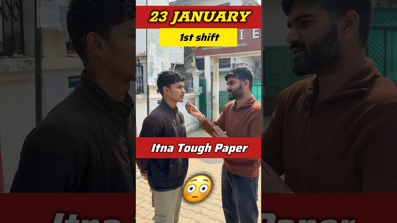 NTA Trend Change🥲 – 23 January 1st Shift Student Reaction🚨 | jee mains 23 Jan shift 1 2026 Analysis