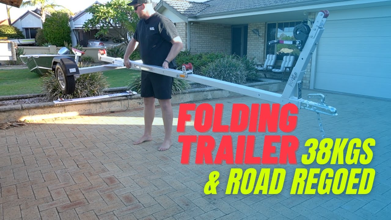 Mangrove Jack Folding Tinny Trailer & FINALLY GETTING THE TINNY IN THE WATER!