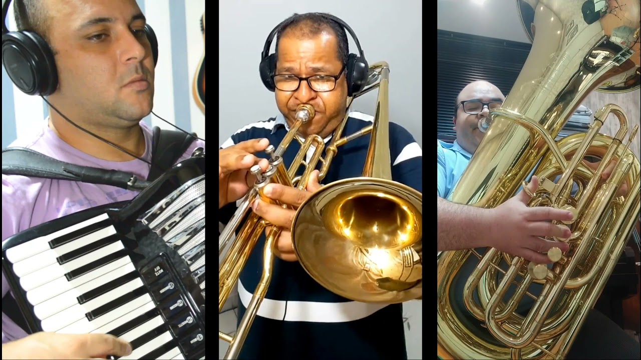 🎼 Hino 76 CCB - Cristo Jesus, sua mão me dá 🎶 Part. Vildomar e Fabrício (Acordeon, Trombone e Tuba)