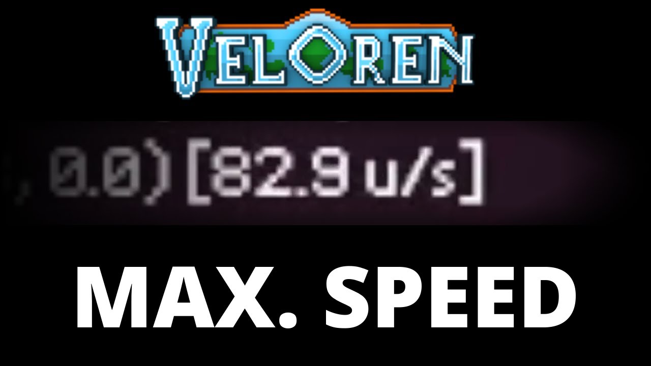 the fastest speed in veloren (probably)
