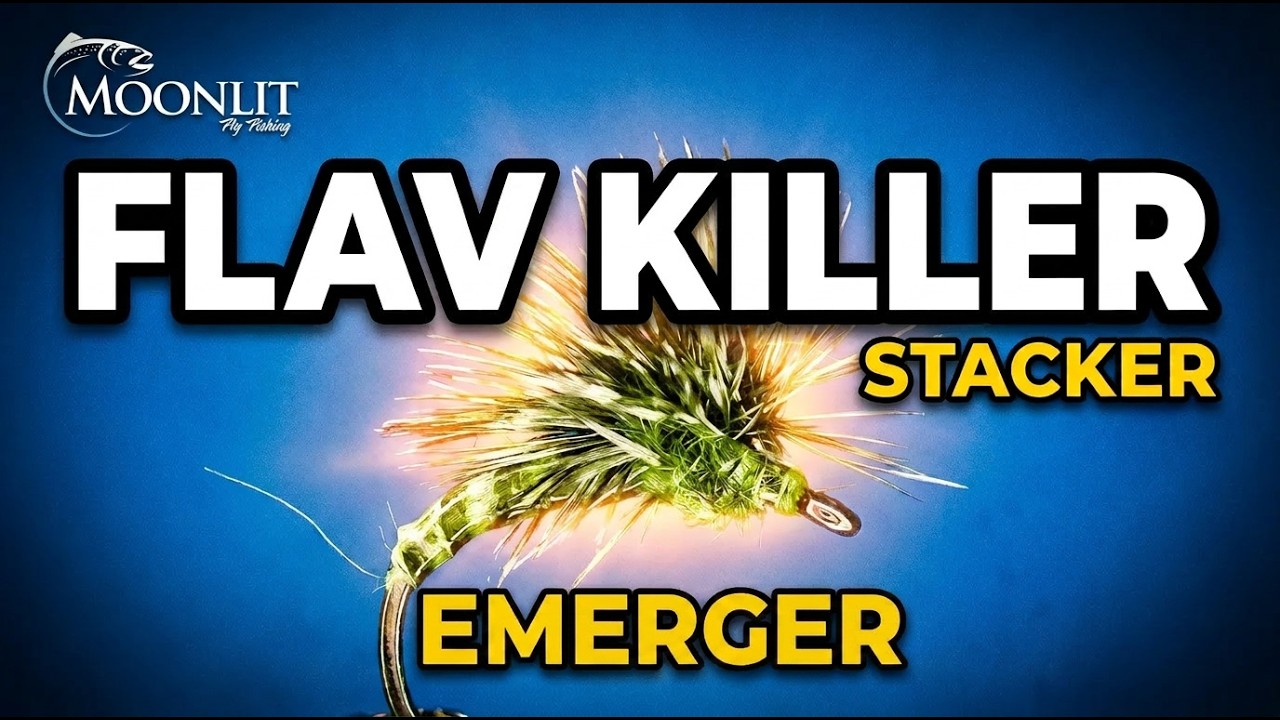 🎣Hackle Stacker Emerger: Level Up Your Fly Tying Game (Flav Pattern Tutorial)🎣#flytying #dryfly