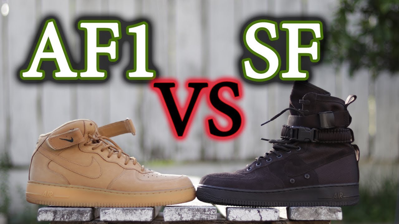 Nike Air Force 1 Mid VS. Air Force 1 SF (Special Field) | On-Feet Comparison