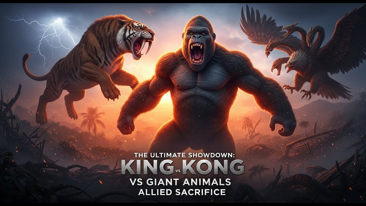 The Ultimate Showdown: The Battle of King Kong vs Giant Animals Allied Sacrifice