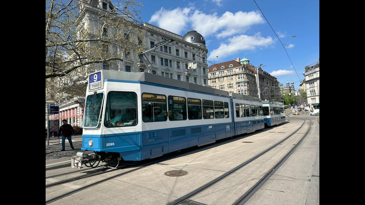 Linie 9 Zürich - Triemli bis Bellevue